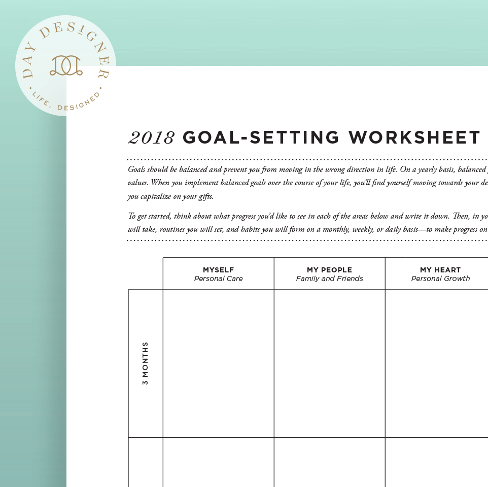 tony robbins goal setting template